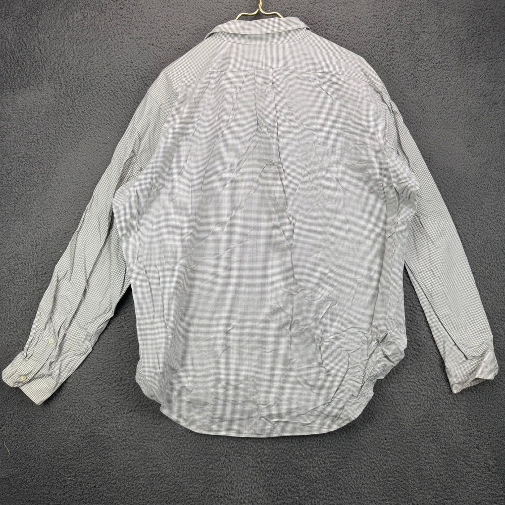 Ralph Lauren Classic Fit Mens XL Long Sleeve Gingham Button Down Shirt Blue - Picture 6 of 7